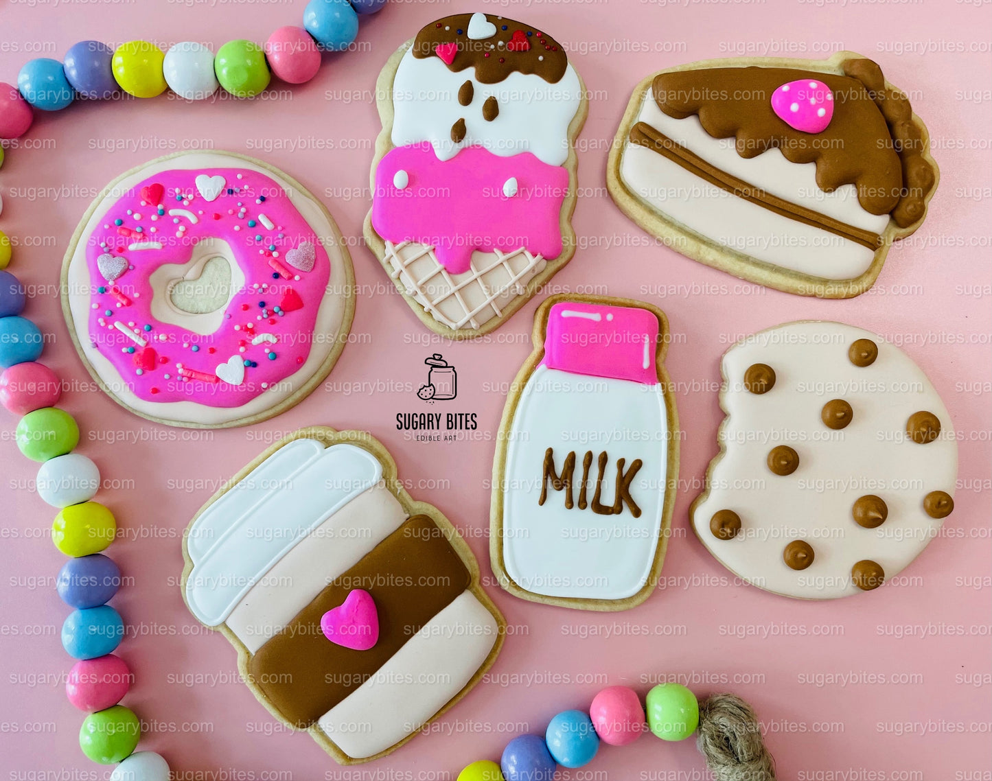 Sweet Treat Cookie Decorating Kit, Sweet Treat DIY cookie kit , **INCLUDES 24 ITEMS**, (Large Cookies), Deluxe Sprinkles Included!