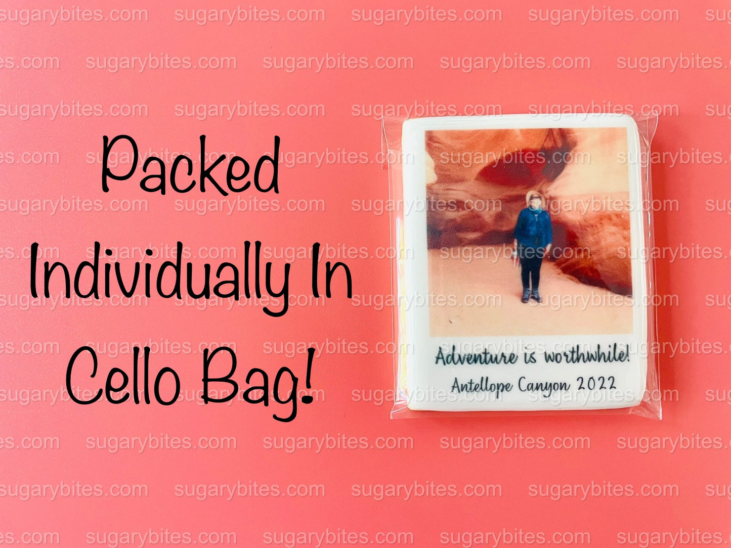 Polaroid Photos, (Large Cookies), Set of 12 Personalized Edible Photo Cookies, Customizable Printed Vanilla Sugar Cookie, Highly Detailed Edible Image!