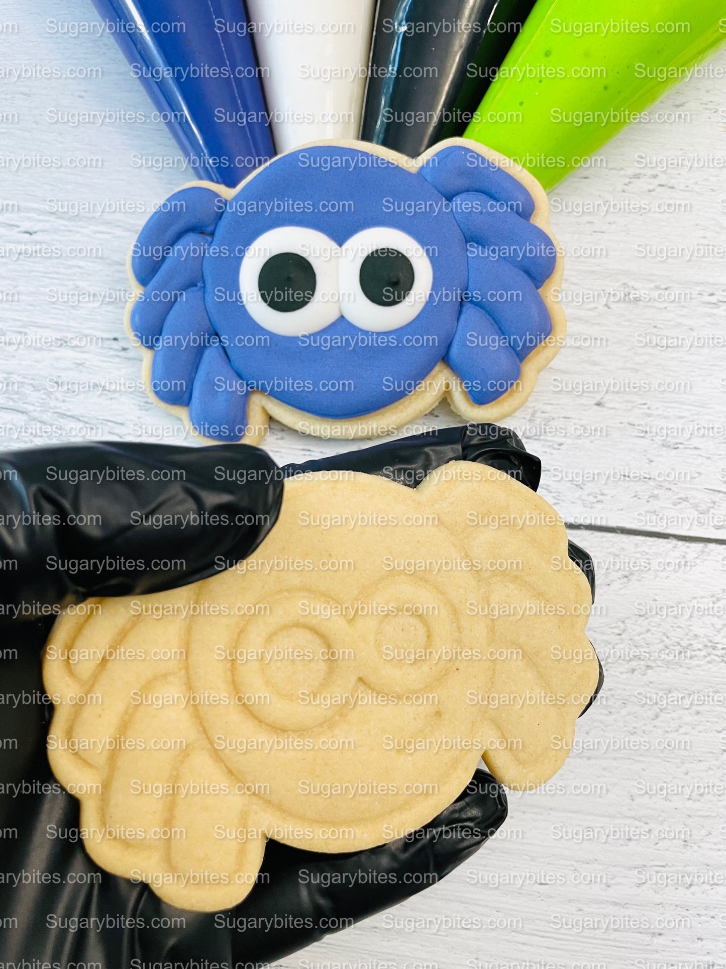 Halloween Cookie Decorating Kit, DIY Cookie Kit, (Large Cookies) ***INCLUDES 24 ITEMS*** With 4 Icing Bags & 3 Deluxe Sprinkle!