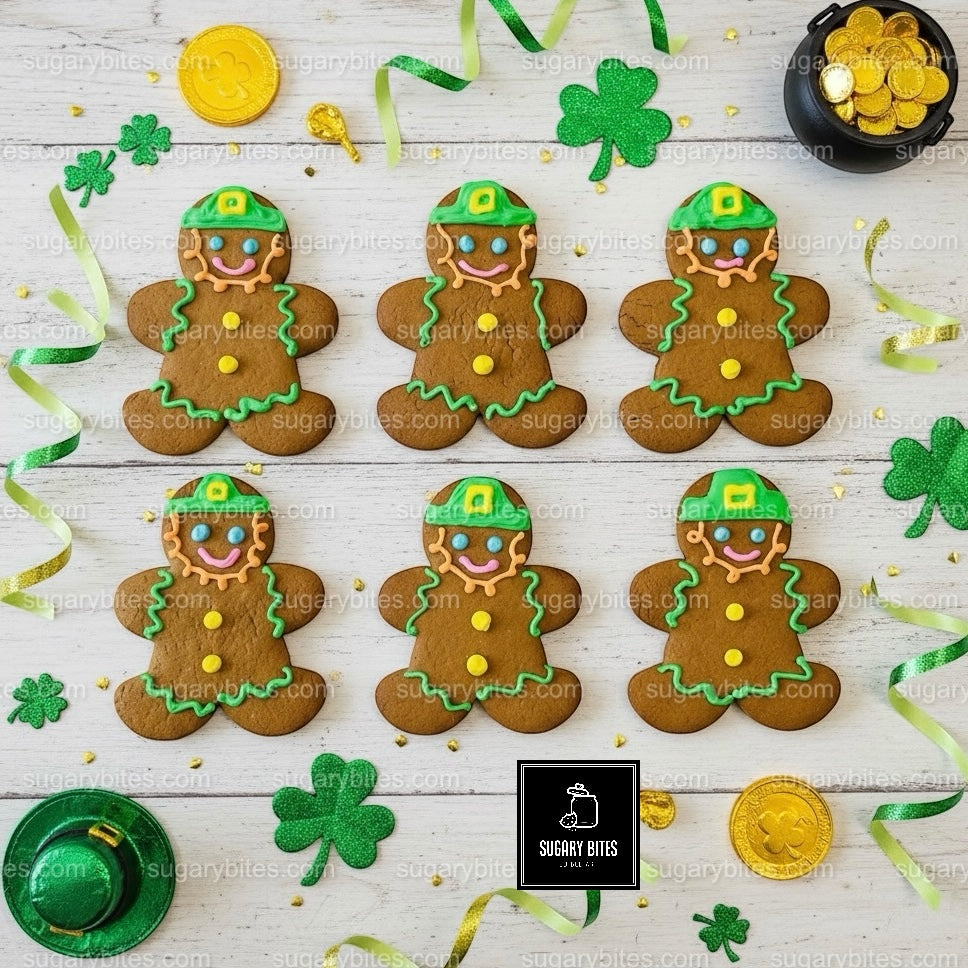 St. Patrick Cookies – 12 Hand-Decorated Cookies – Sugar Vanilla or Gluten-Free Option – Individually Sealed
