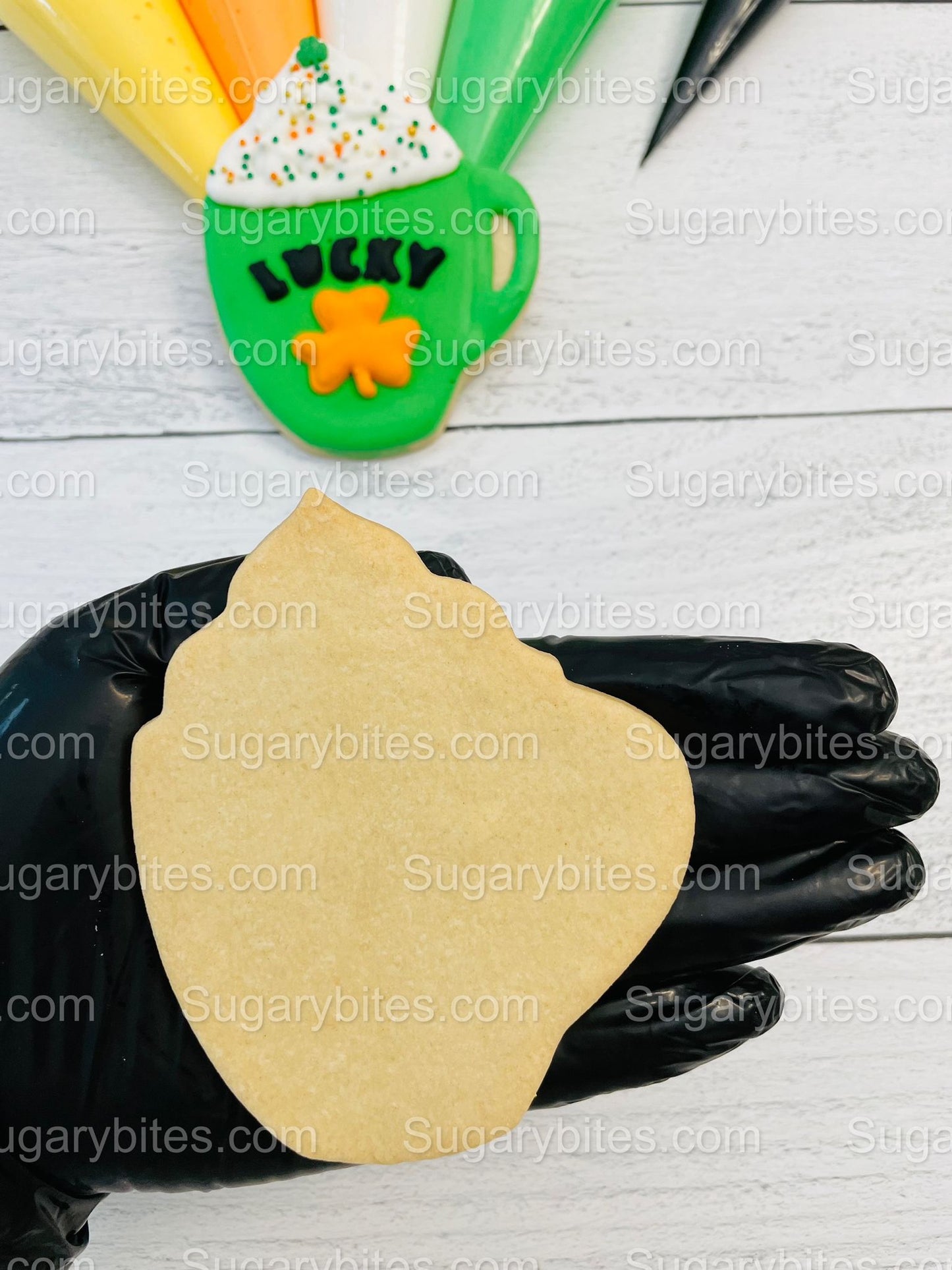 St Patricks Day Cookie Decorating Kit St. Patrick’s Day DIY Cookie Kit, **INCLUDES 23 ITEMS** (Large Cookies), Included Deluxe Sprinkles