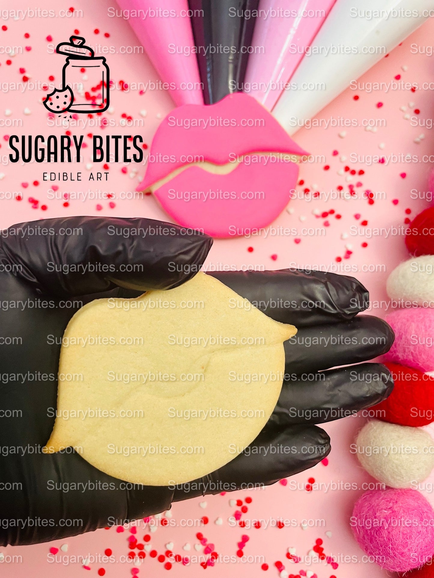 Valentines Cookie Decorating Kit, Heart DIY Cookie Kit, **INCLUDES 24 ITEMS** (Large Cookies), Deluxe Sprinkles Included!!!