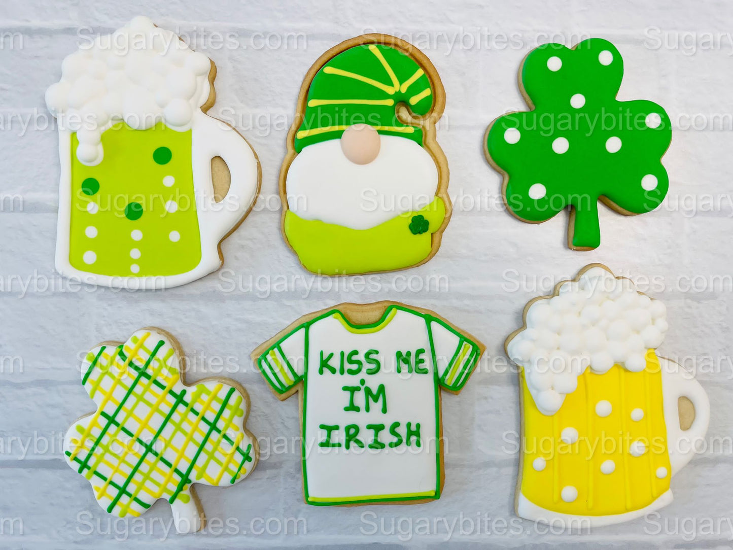 St Patricks Day Cookie Decorating Kit St. Patrick’s Day DIY Cookie Kit, **INCLUDES 24 ITEMS** (Large Cookies), Included Deluxe Sprinkles
