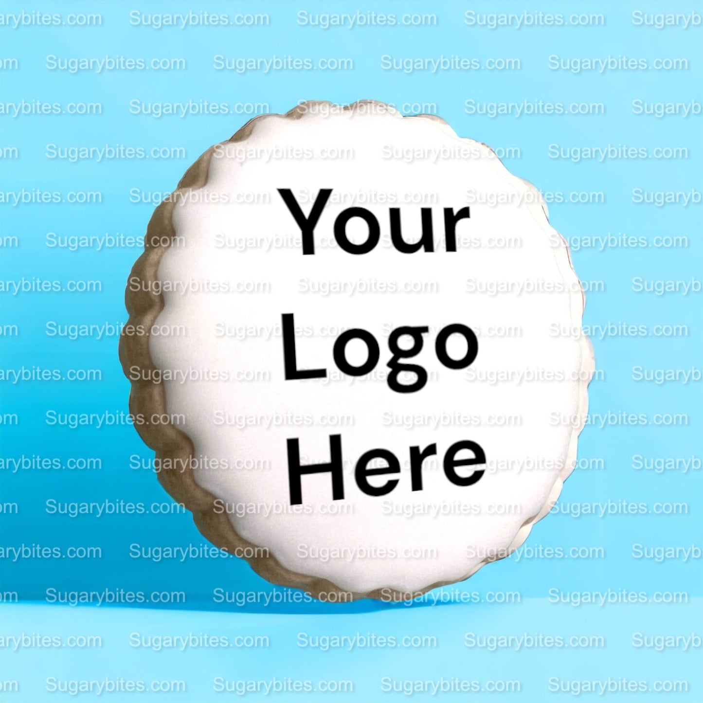 Edible Photo Cookie, Set of 12 Personalized Edible Logo Cookies, Customizable Printed Vanilla Sugar Cookie, Highly Detailed Edible Image!