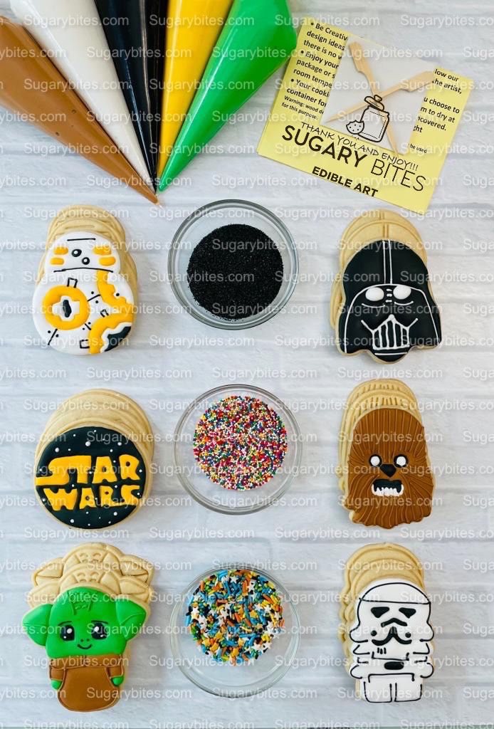 Cookie Decorating Kit, *INCLUDES 26 ITEMS* (Large Cookies) …… with 5 Icing bags and 3 Deluxe Sprinkles!!