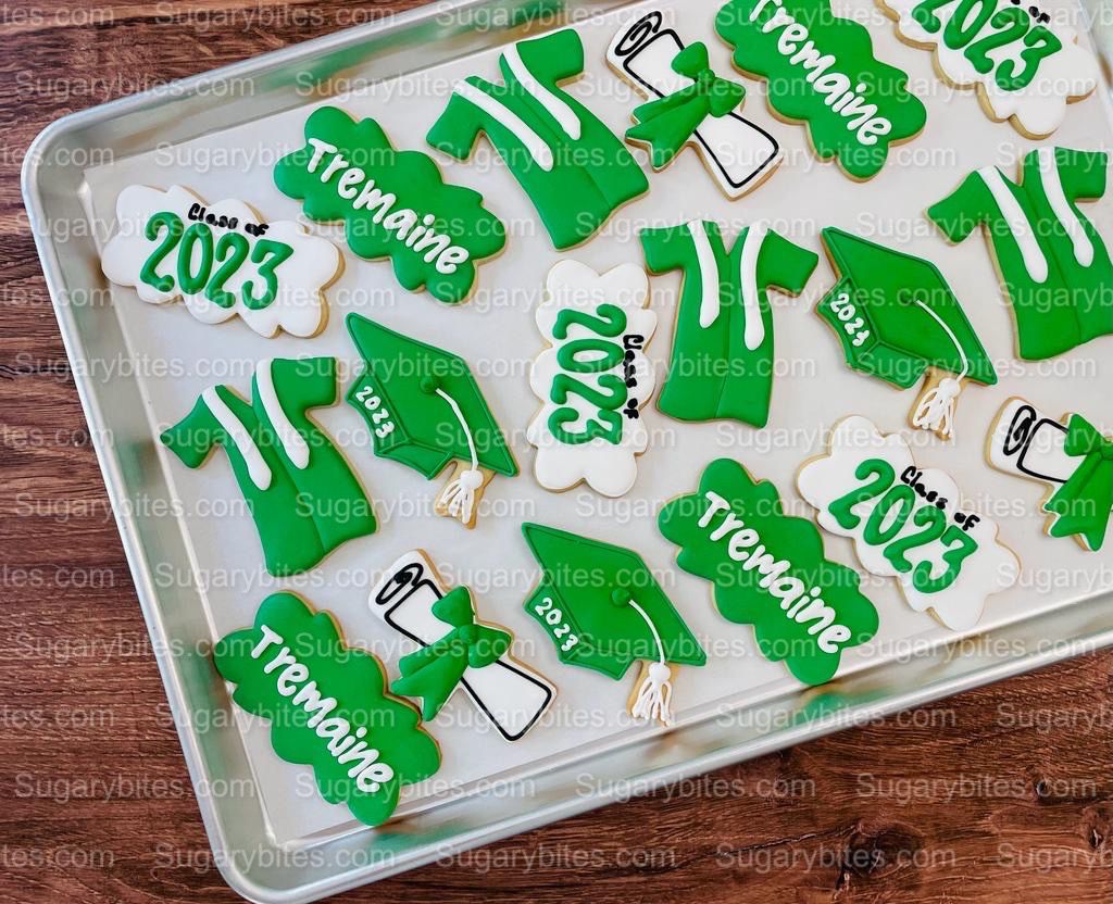 Graduation Cookies, Graduation Party, (Large Cookies), includes 12 decorated cookies!!