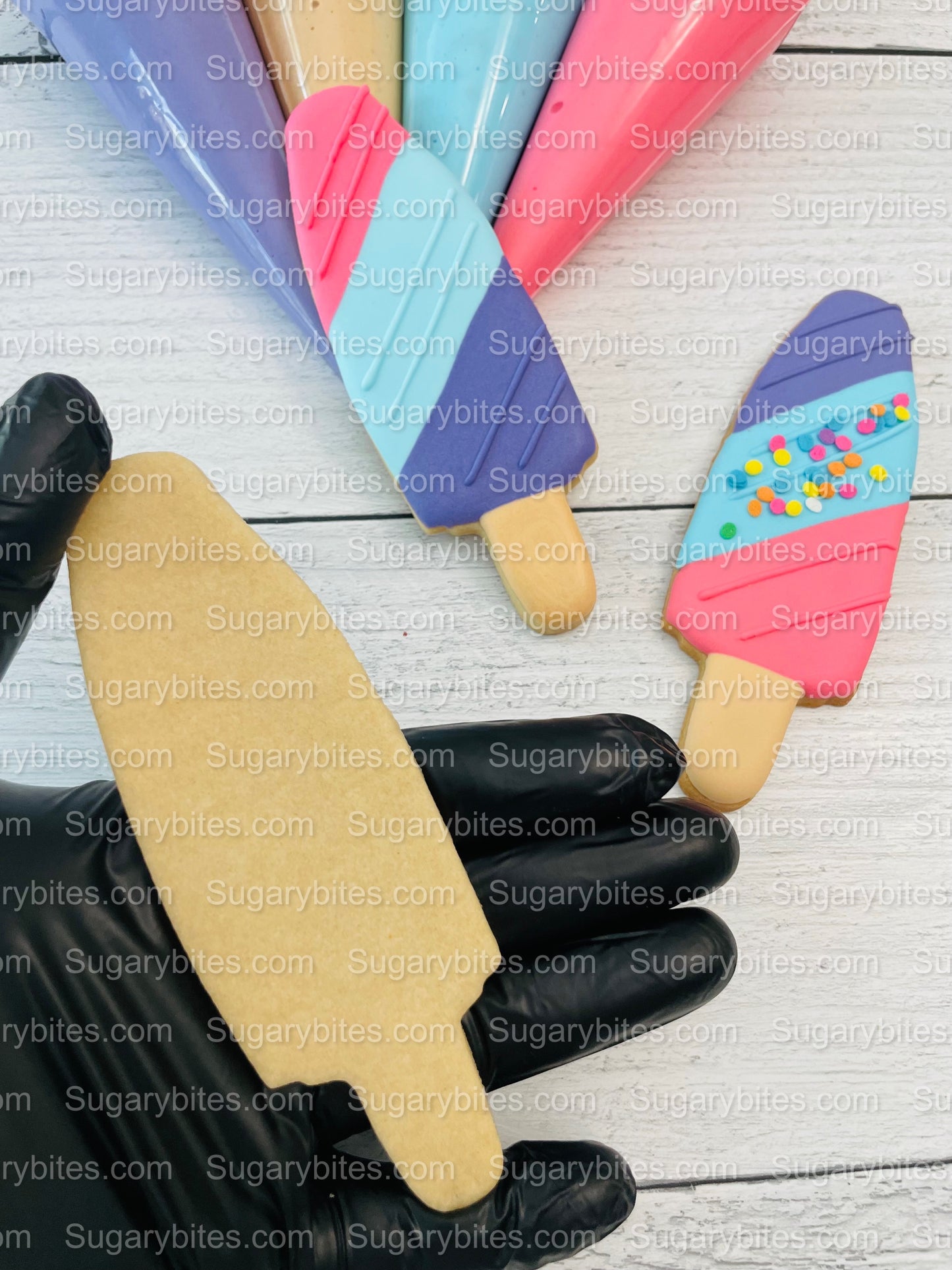 Ice Cream Cookie Decorating Kit, Sweet Treat DIY Cookie Decorating Kit, Zoom Party Favors, **INCLUDES 24 ITEMS**