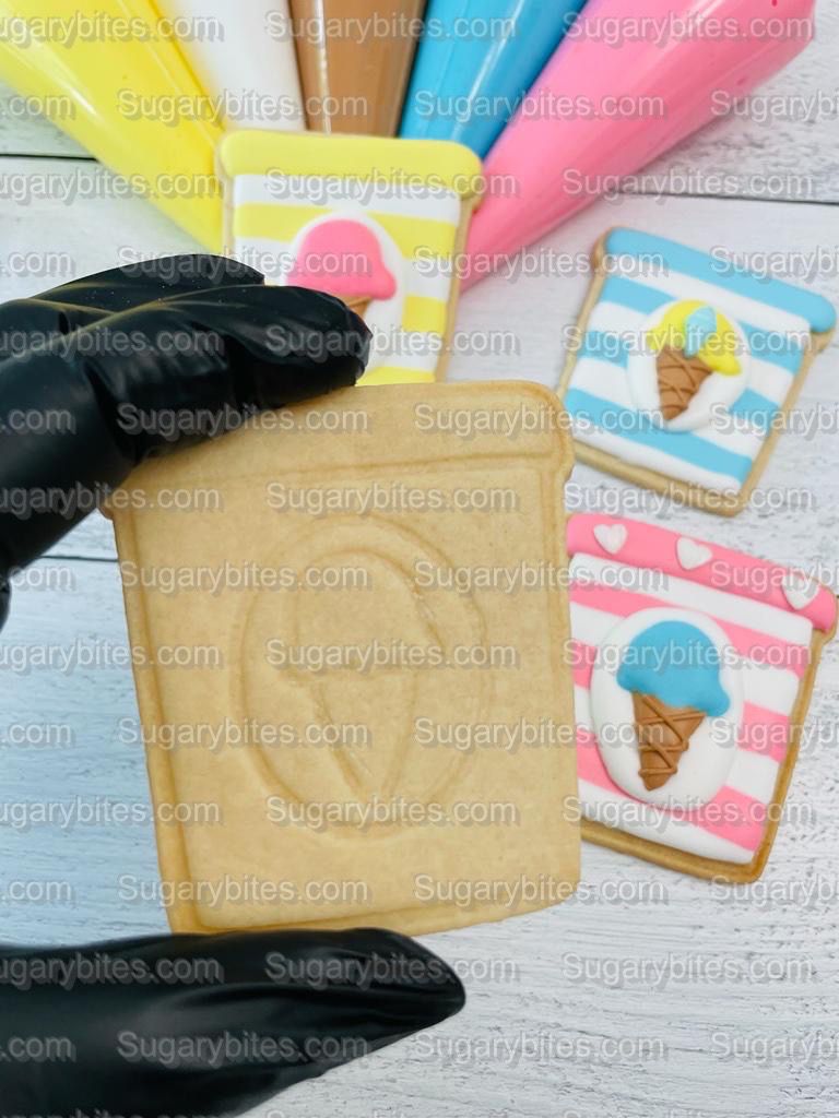 Ice Cream Cookie Decorating Kit, DIY Decorating Cookies Kit, (Large Cookies), **INCLUDES 24 ITEMS**, with 4 Icing Bags!