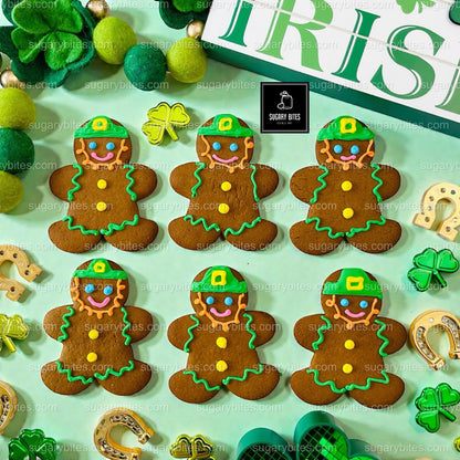 St. Patrick Cookies – 12 Hand-Decorated Cookies – Sugar Vanilla or Gluten-Free Option – Individually Sealed