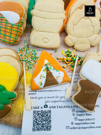 Camping Adventure Cookie Decorating Kit | DIY Cookie Set | Fun Family Activity | S’mores, Campfire, Tent Cookies | Party Favor Gift Box