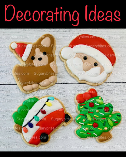 Christmas Cookie Decorating Kit, Christmas DIY Cookie Kit, (Large Cookies), ***INCLUDES 25 ITEMS*** With 5 Icing Bags & 3 Deluxe Sprinkles!!
