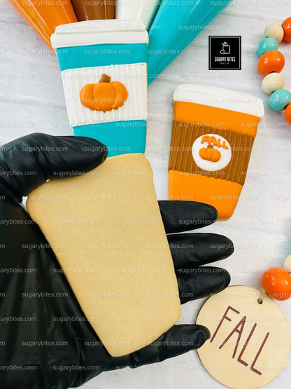 Fall Cookie Decorating Kit, ***INCLUDES 24 ITEMS*** Zoom Party Favors, Assorted Shaped Cookie Kit, (Large Cookies)
