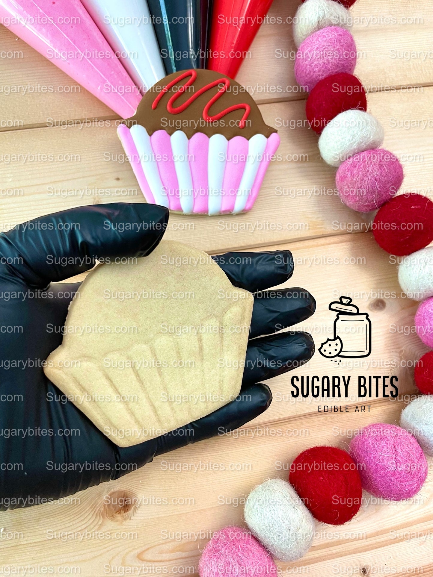 Valentines Cookie Decorating Kit, Heart DIY Cookie Kit, **INCLUDES 24 ITEMS** (Large Cookies), Deluxe Sprinkles Included!!!