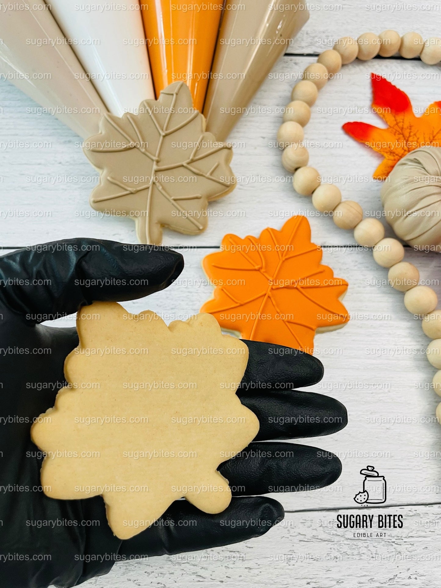 Fall Cookie Decorating Kit, ***INCLUDES 24 ITEMS*** Zoom Party Favors, Assorted Shaped Cookie Kit, (Large Cookies)