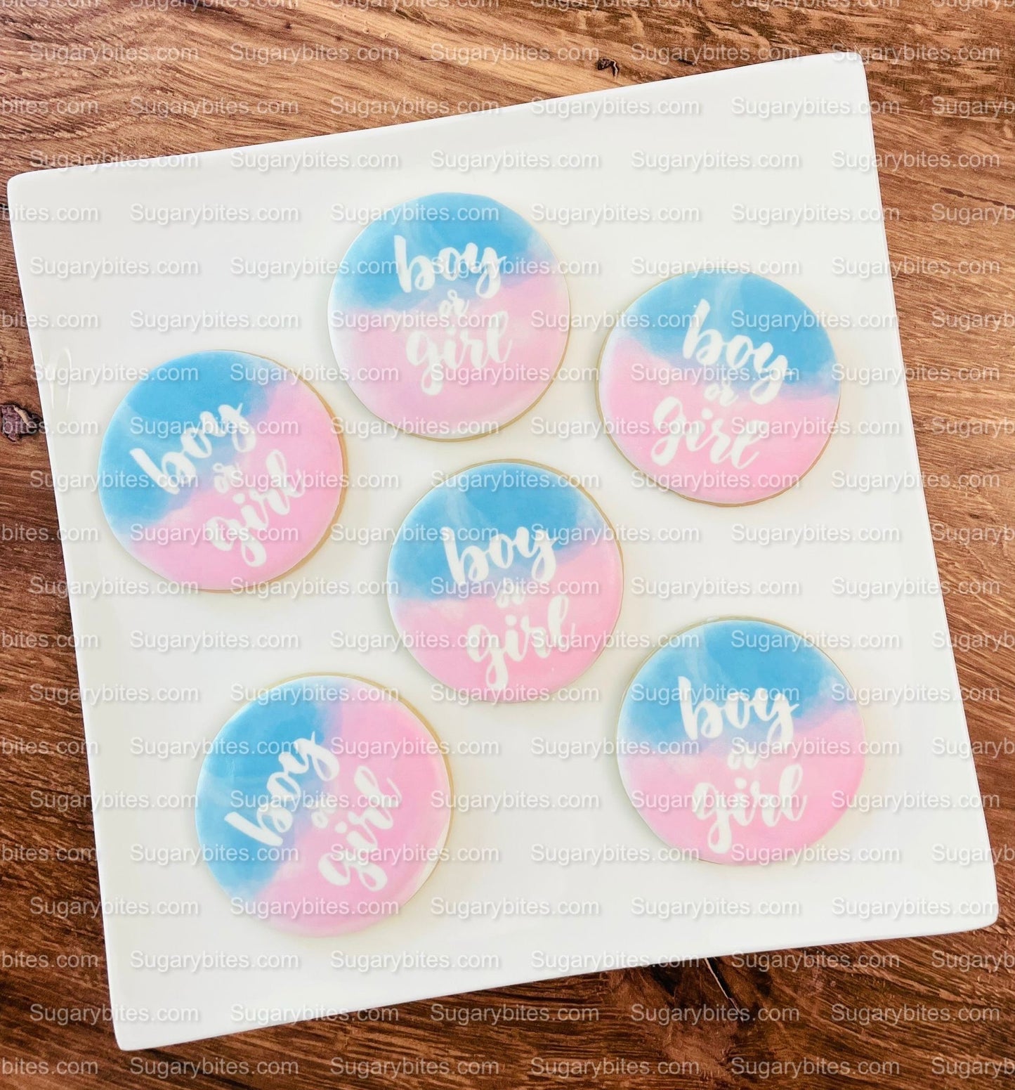 Gender Reveal Cookies, Baby Shower Cookies, (Includes 12 Large Cookies), baby shower favors, Baby Gender Reveal Cookies!