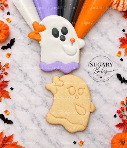 Halloween Cookies | Halloween Cookie Decorating Kit for 12 | Royal Icing & Sprinkles | Large Cookies |