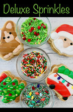 Load image into Gallery viewer, Christmas Cookie Decorating Kit, Christmas DIY Cookie Kit, (Large Cookies), ***INCLUDES 25 ITEMS*** With 5 Icing Bags &amp; 3 Deluxe Sprinkles!!
