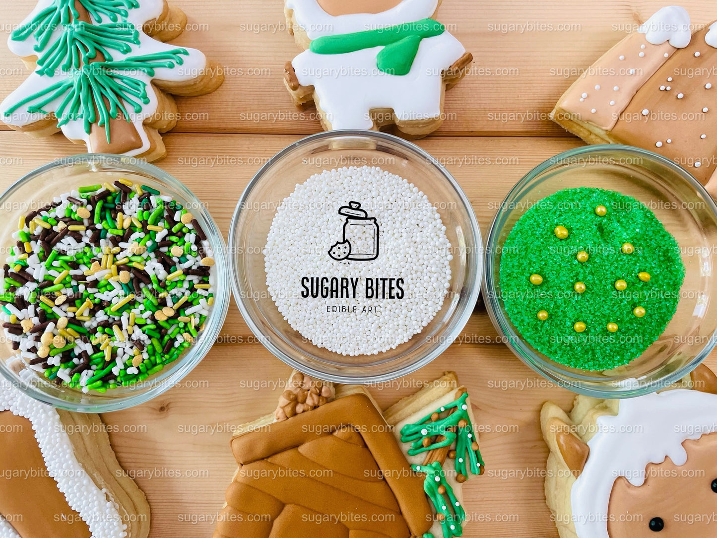 Winter Cookie Decorating Kit, Winter DIY Cookie Kit, (Large Cookies) ***INCLUDES 24 ITEMS*** With 4 Icing Bags & 3 Deluxe Sprinkle!!