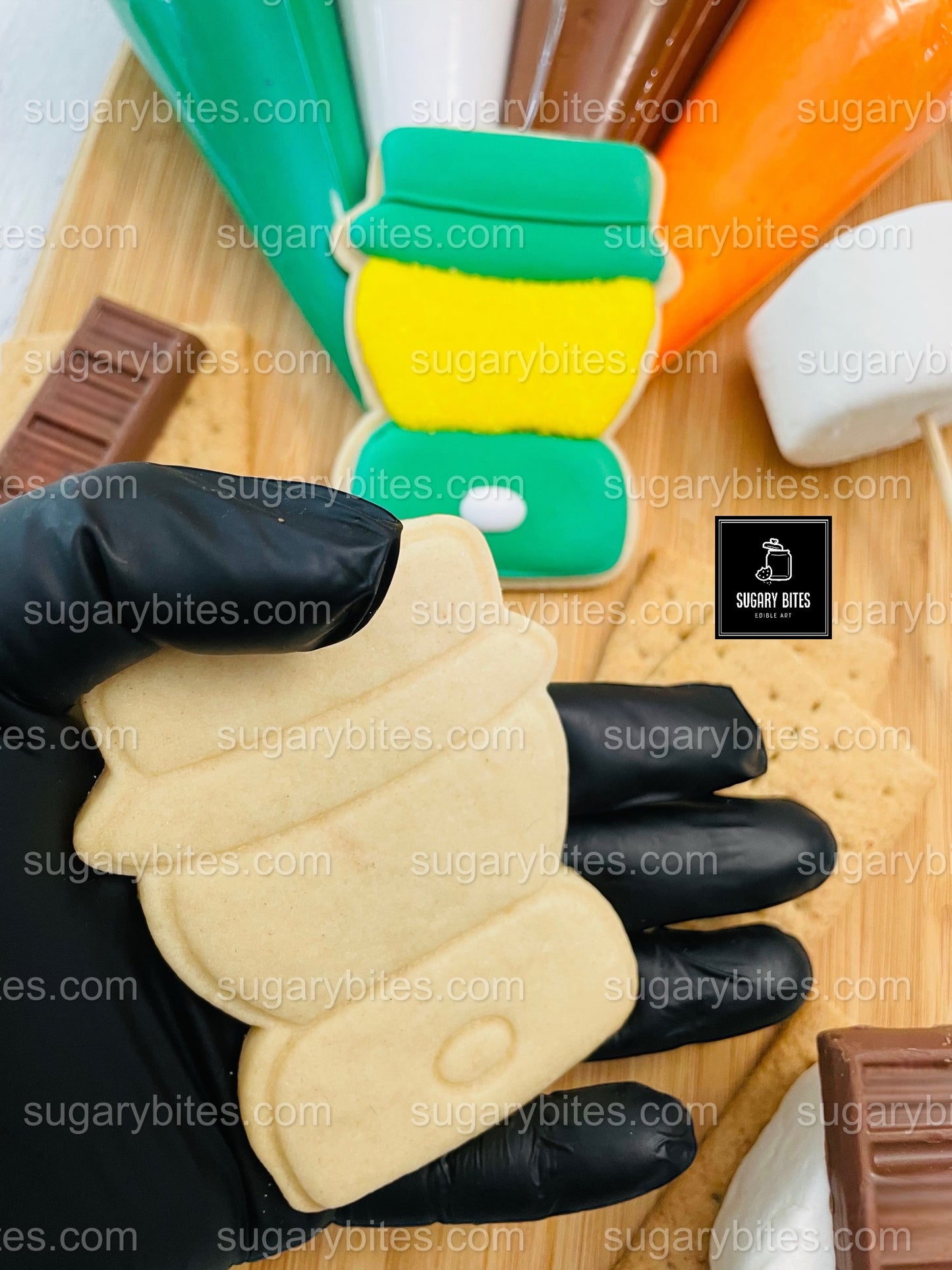 Camping Adventure Cookie Decorating Kit | DIY Cookie Set | Fun Family Activity | S’mores, Campfire, Tent Cookies | Party Favor Gift Box