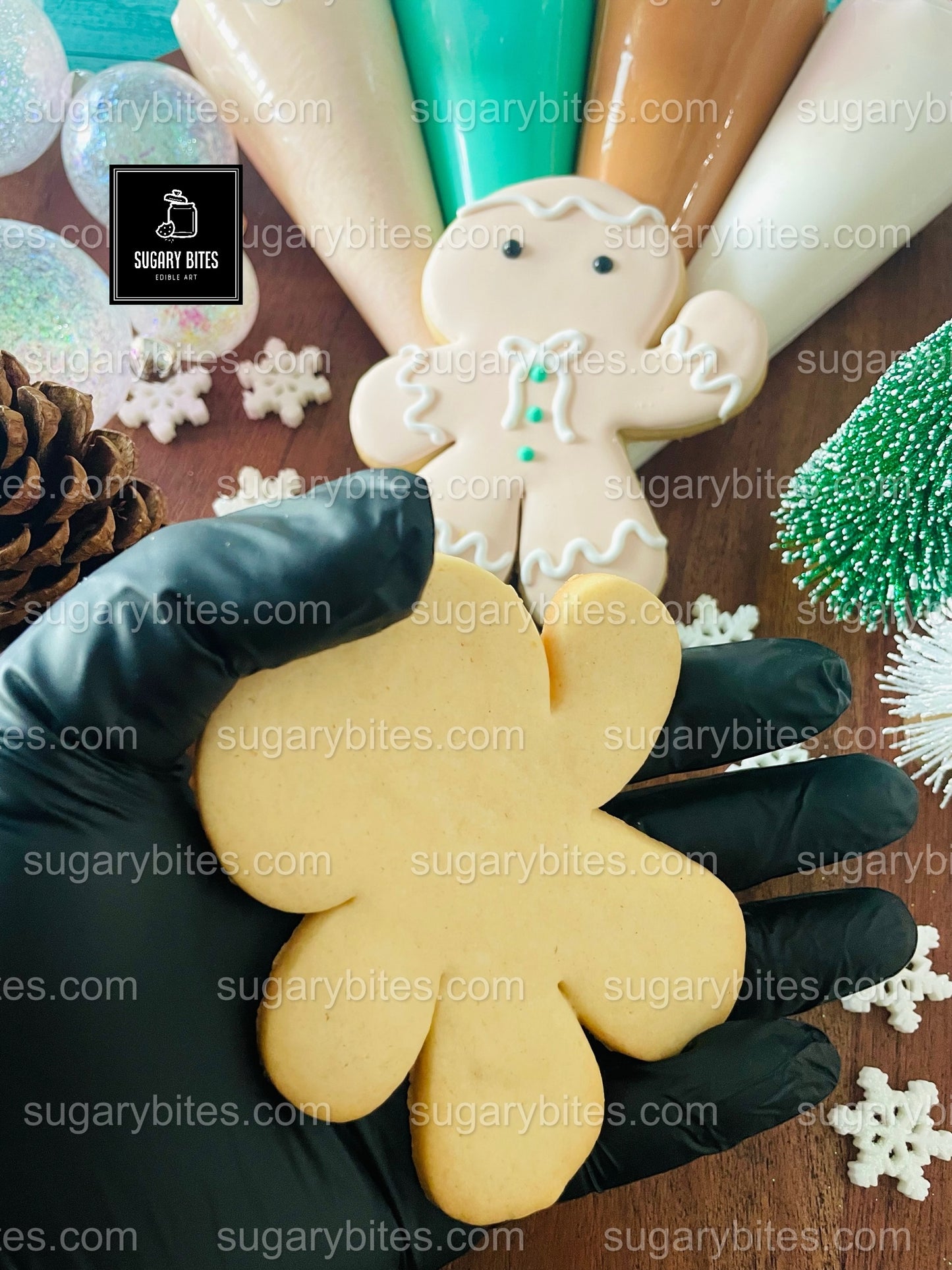 Winter Cookie Kit, Christmas Cookie Decorating Kit – DIY Holiday Sugar Cookies, (Large Cookies) ***INCLUDES 25 ITEMS*** With 5 Icing Bags & 3 Deluxe Sprinkle!!