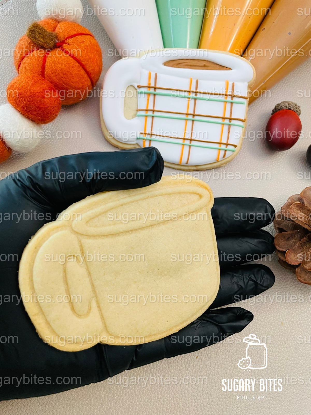 Fall Cookie Decorating Kit – Pumpkin, Pie & Football DIY Cookie Kit