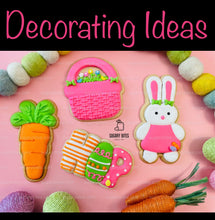 Load image into Gallery viewer, Easter Cookie Decorating Kit, DIY Spring Sugar Cookie Decorating Kit, **INCLUDES 24 ITEMS**, (Large Cookies)… with Deluxe Sprinkles!!!
