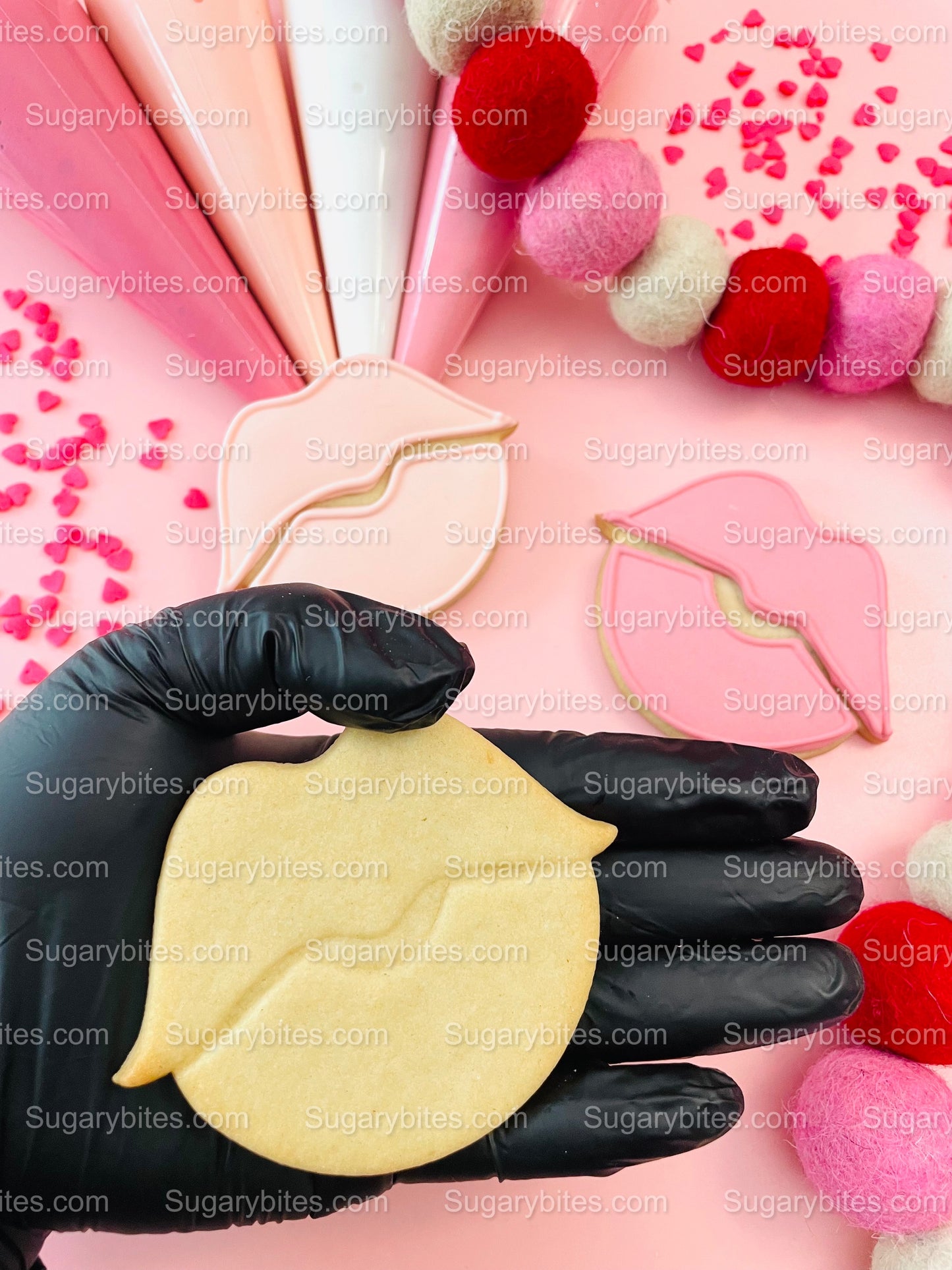 Valentines Day Cookie Decorating Kit, DIY Valentine Cookie Decorating Kit, **INCLUDES 24 ITEMS** (Large Cookies), Valentine's Day Cookies