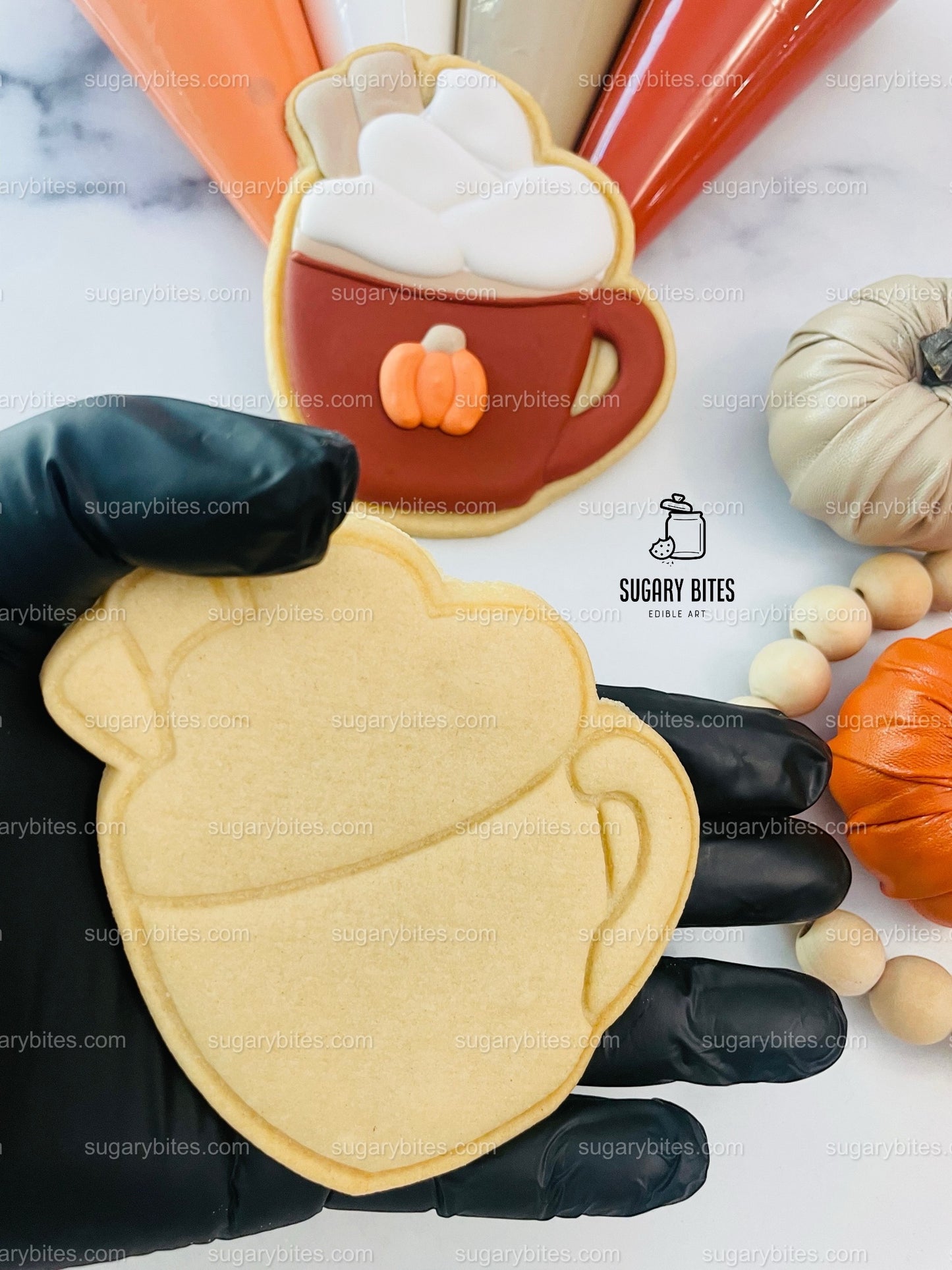 Fall Cookie Decorating Kit, ***INCLUDES 24 ITEMS*** Zoom Party Favors, Assorted Shaped Cookie Kit, (Large Cookies)