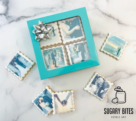 Edible Photo Cookies, Set of 12 Personalized Edible Photo Cookies, Customizable Printed Vanilla Sugar Cookie, Highly Detailed Edible Image!