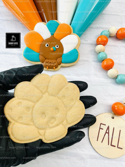 Fall Cookie Decorating Kit, ***INCLUDES 24 ITEMS*** Zoom Party Favors, Assorted Shaped Cookie Kit, (Large Cookies)