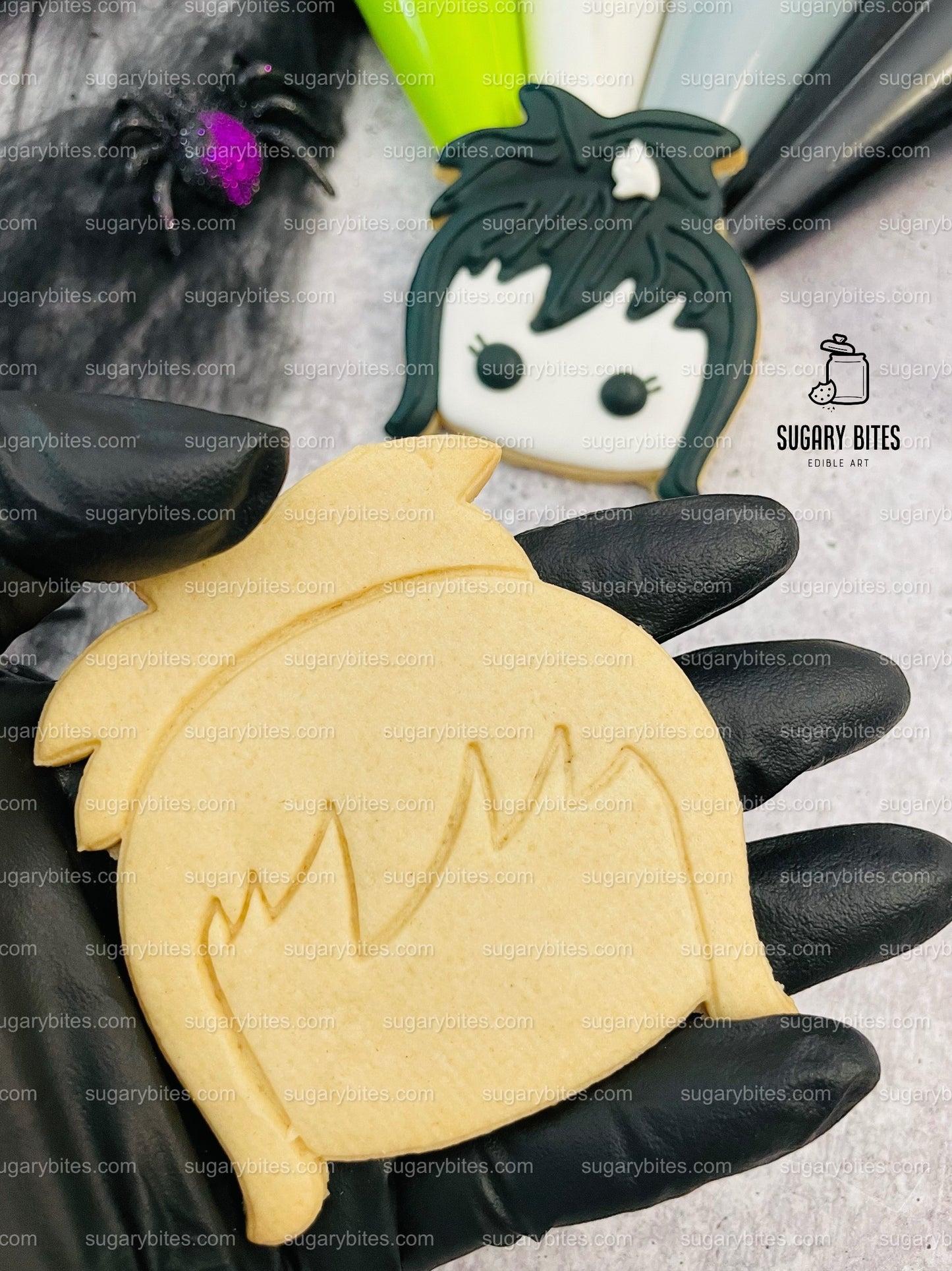 Halloween Cookie Decorating Kit, DIY Cookie Kit, (Large Cookies) ***INCLUDES 24 ITEMS*** With 4 Icing Bags & 3 Deluxe Sprinkle!!