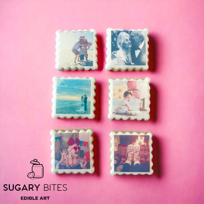 Edible Photo Cookies, Set of 12 Personalized Edible Photo Cookies, Customizable Printed Vanilla Sugar Cookie, Highly Detailed Edible Image!