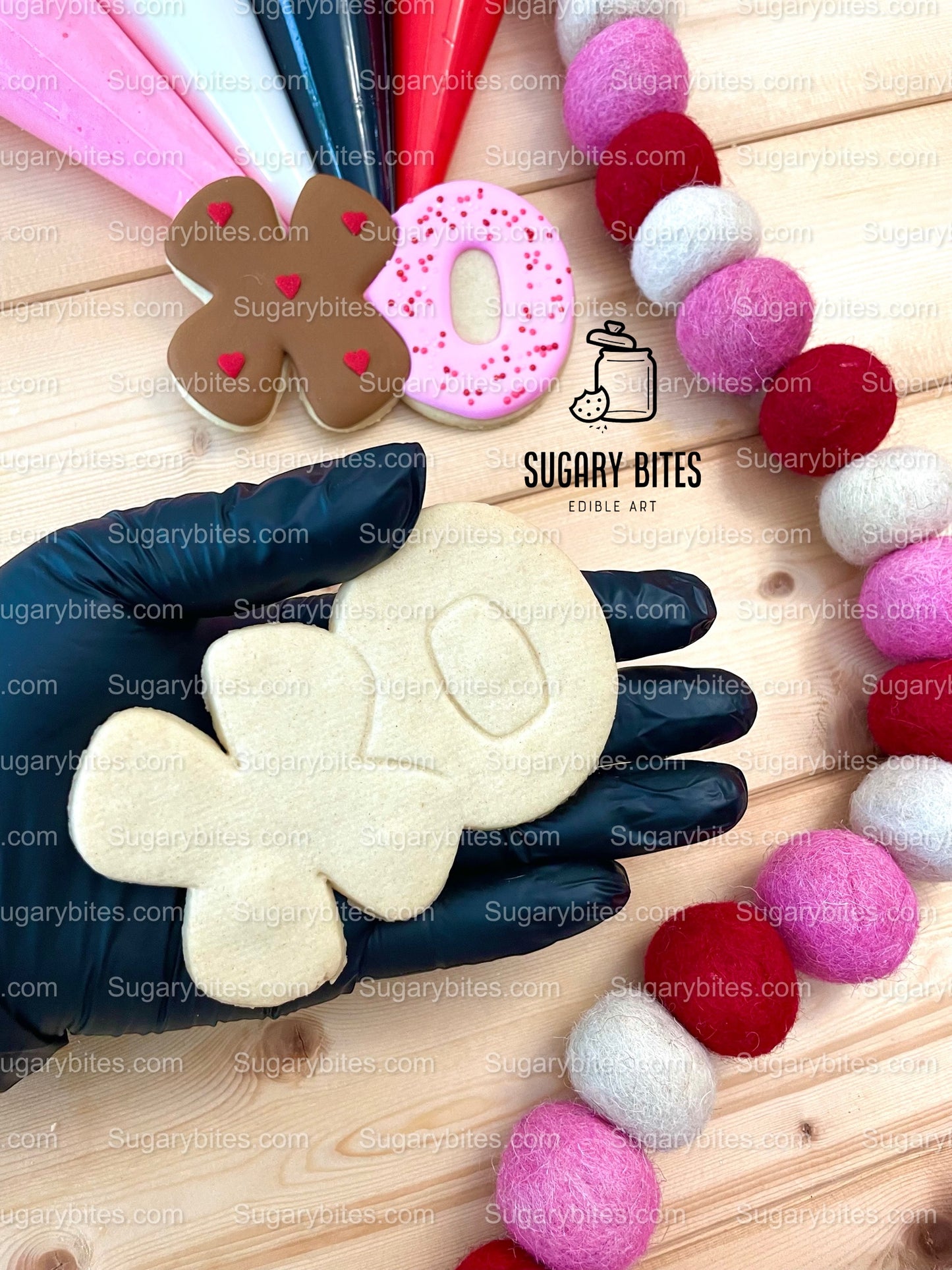 Valentines Cookie Decorating Kit, Heart DIY Cookie Kit, **INCLUDES 24 ITEMS** (Large Cookies), Deluxe Sprinkles Included!!!