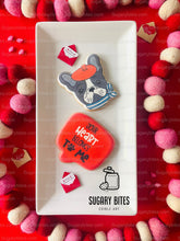Load image into Gallery viewer, Valentine’s Day Cookies, ***SET of 2 LARGE COOKIES***, Frenchie Lover Cookies
