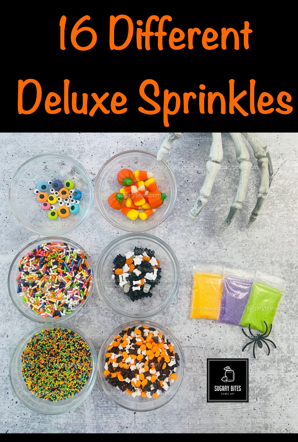 Halloween Haunted House Cookie Decorating Kit, (Large Cookies), ***INCLUDES 35 ITEMS***With 5 Icing Bags & 16 different Deluxe Sprinkles