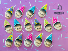 Load image into Gallery viewer, Personalized Face Cookies, Birthday Cookies, Unique Custom Birthday Cookies For Any Events… Set of 12 Custom Face Edible Photo Cookies
