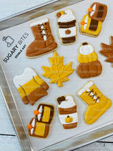 Load image into Gallery viewer, Fall Cookie Decorating Kit, Fall DIY Cookie Kit, (Large Cookies) ***INCLUDES 24 ITEMS*** With 4 Icing Bags &amp; 3 Deluxe Sprinkle!!
