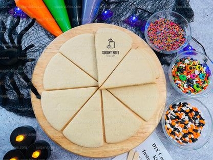 Halloween Cookie Decorating Kit, Halloween Pizza Cookie Kit, (Large Cookies) ***INCLUDES 24 ITEMS*** With 4 Icing Bags & 3 Deluxe Sprinkle!!