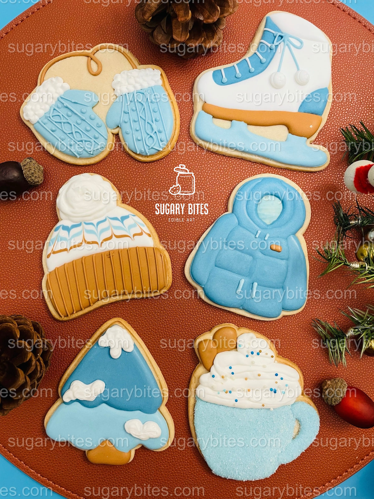 Christmas Cookie Decorating Kit, Winter Theme, Icing Bags, Sprinkles