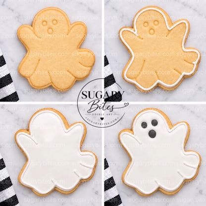 Halloween Cookie Decorating Kit, 12 Large Cookies, Royal Icing, Sprinkles, DIY Family Activity
