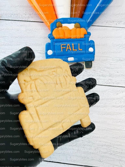 Fall Cookie Decorating Kit, ***INCLUDES 24 ITEMS*** Zoom Party Favors, Assorted Shaped Cookie Kit, (Large Cookies)!