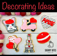 Load image into Gallery viewer, Valentines Cookie Decorating Kit, DIY Cookie Kit, **INCLUDES 25 ITEMS** (Large Cookies), Deluxe Sprinkles Included &amp; 5 Icing Bags!!
