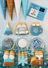 Load image into Gallery viewer, Winter Cookie Decorating Kit, Winter DIY Cookie Kit, (Large Cookies) ***INCLUDES 24 ITEMS*** With 4 Icing Bags &amp; 3 Deluxe Sprinkle!!
