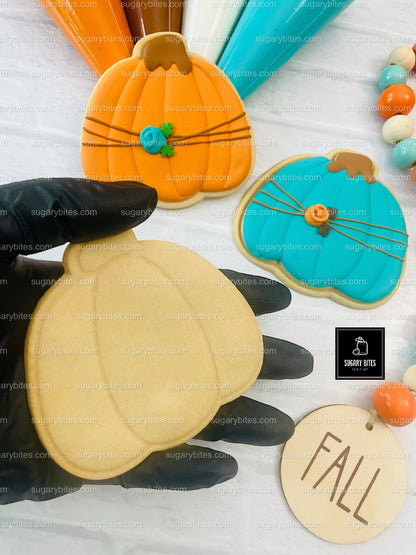 Fall Cookie Decorating Kit, ***INCLUDES 24 ITEMS*** Zoom Party Favors, Assorted Shaped Cookie Kit, (Large Cookies)