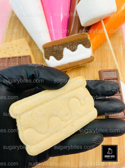 Camping Cookie Decorating Kit, Campfire Cookies, S’more Cookies, (Large Cookies)**INCLUDES 24 ITEMS** With 4 Icing Bags & 3 Deluxe Sprinkle!