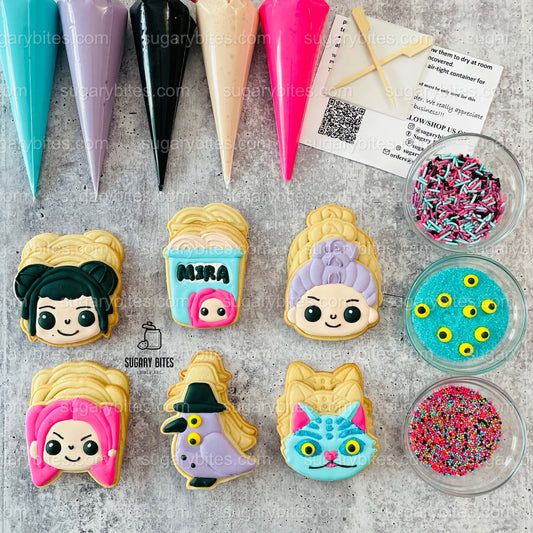 Kpop Decorating Kit, DIY Cookie Kit, (Large Cookies) ***INCLUDES 25 ITEMS*** With 5 Icing Bags & 3 Deluxe Sprinkles!!!