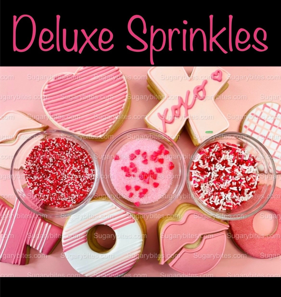 Valentines Day Cookie Decorating Kit, DIY Valentine Cookie Decorating Kit, **INCLUDES 24 ITEMS** (Large Cookies), Valentine's Day Cookies