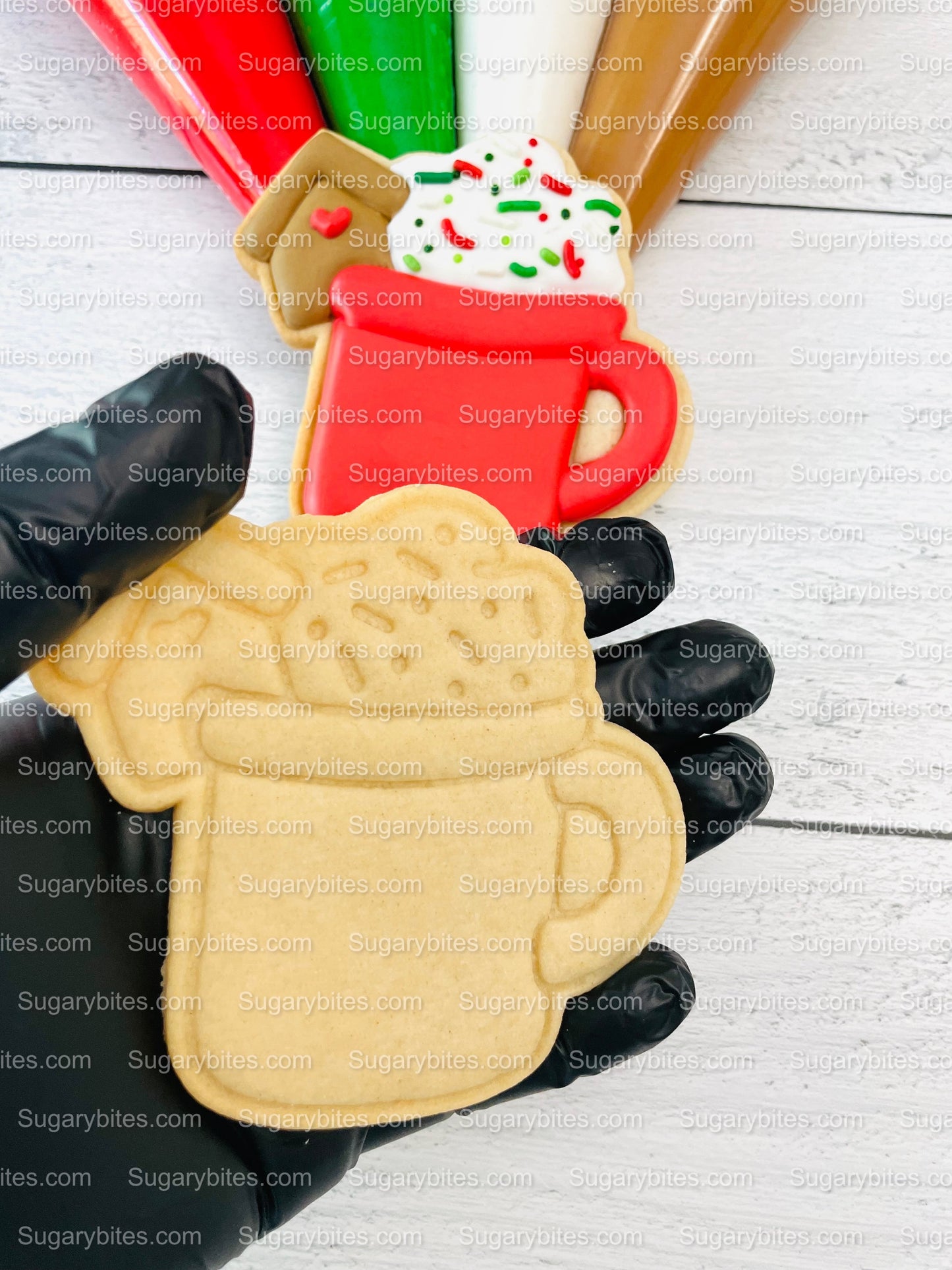 Christmas Cookie Decorating Kit, Christmas DIY Cookie Kit, (Large Cookies), ***INCLUDES 24 ITEMS*** W/ 3 Deluxe Sprinkles and 4 Icing Bags.