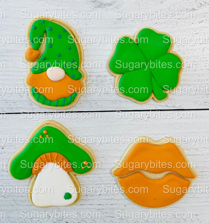 St Patricks Day Cookie Decorating Kit St. Patrick’s Day DIY Cookie Kit, **INCLUDES 23 ITEMS** (Large Cookies), Included Deluxe Sprinkles