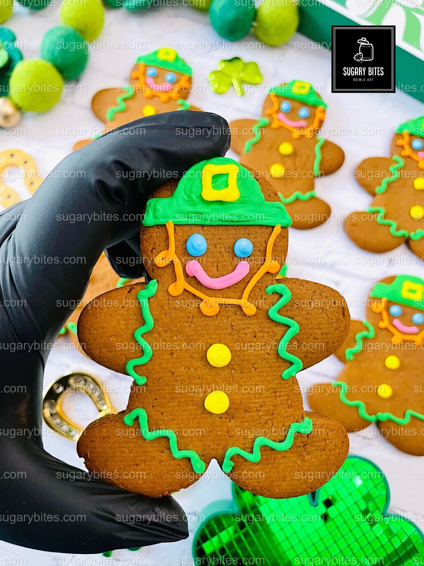 St. Patrick Cookies – 12 Hand-Decorated Cookies – Sugar Vanilla or Gluten-Free Option – Individually Sealed